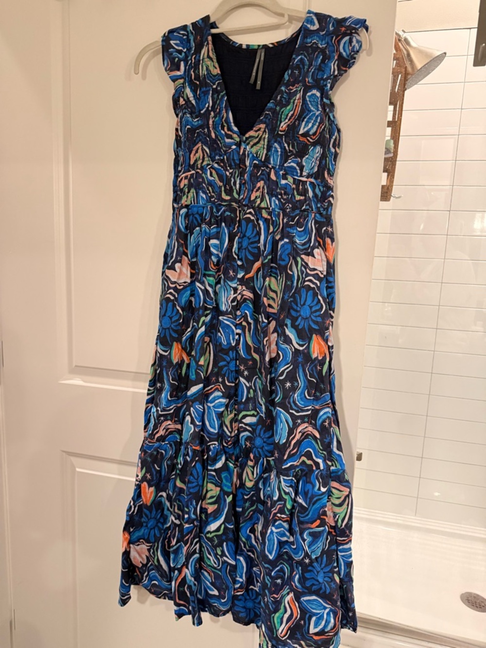Anthropologie Short Sleeve Maxi Dress